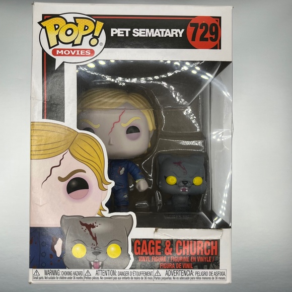 Funko Pop! Movies: Pet Sematary #729 — Gage & Church (Stephen King) - Picture 1 of 4